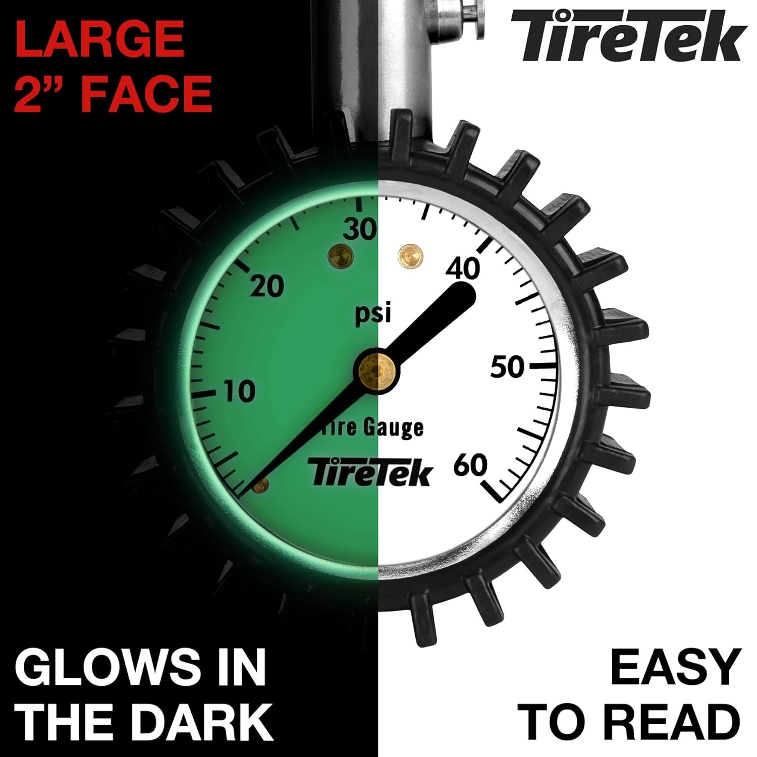 Buy now Tire Pressure Gauge for Cars (0-60 PSI, ANSI Certified) Premium Air Pressure Gauge for Tires - Easy to Read Automobile Analog Circular Dial Low PSI Checker Tester at indiglob india
