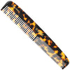 Kent 9T Tortoiseshell Fine Tooth and Wide Tooth Comb - Large Handmade and Saw-Cut Fine Hair Dressing Comb - Wet Hair Detangler Combs for Women and Durable Grooming Made in England - Yellow Tokyo