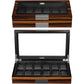 12 Watch Box for Men Watch Display Case Wood Luxury Watch Box with Large Glass Window,Watch Organizer Box with Ultra Smooth PU Leather Interior - My Store