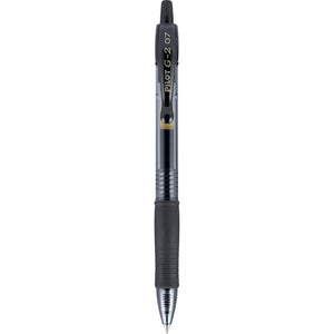 PILOT G2 Premium Refillable & Retractable Rolling Ball Gel Pens, Fine Point, Black Ink, Single Pen (31026)
