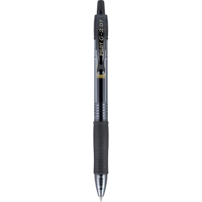 PILOT G2 Premium Refillable & Retractable Rolling Ball Gel Pens, Fine Point, Black Ink, Single Pen (31026)
