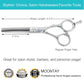 Professional 5.5 Inch Hair Cutting Scissors Hair Thinning Shears Set, Salon Barber Hair Cutting Texturizing Blending Shear for Women Men Adults, Handmade from 440C Japanese Stainless Steel