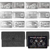 PSKOOK 12 Pcs Survival Multitool Card Emergency Camping Tool EDC Kit in Your Wallet Outdoor Hunting Fishing Hiking Gear - Silver-12 Pcs