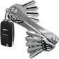 KEYSMART Key Holder for Keychain - Compact Key Organizer for Key Chain, Minimalist Clutter-Free EDC Keychains, Key Ring for Car Fobs Key Chains, Expandable (Up to 8 Keys, Black Flex)