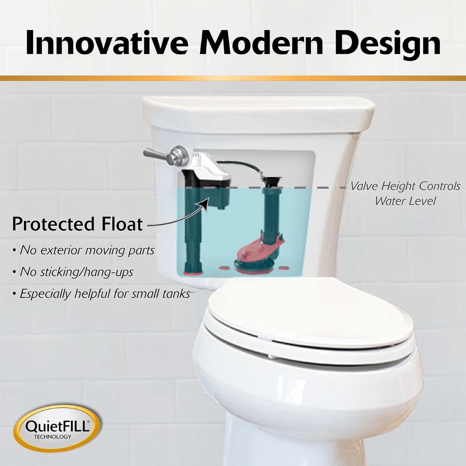 Buy now Korky QuietFILL Toilet Fill Valve - Universal Fits 99% of Toilets - Easy Height Adjust for Fast Install, 528 at indiglob india