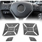 Moonlinks Steering Wheel Button Covers Trim Stickers Compatible with Mercedes Benz A B GLA CLA GLS GLE CLS SL Class,Steering Wheel Button lnner Decoration Sticker 12PCS,Chromed-Silver(Model B)