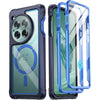 Poetic Guardian Case Compatible with OnePlus 11 5G 6.7 inch [20FT Mil-Grade Drop Tested], Full-Body Hybrid Shockproof Protective Rugged Clear Cover Case with Built-in Screen Protector, Black/Clear - Blue