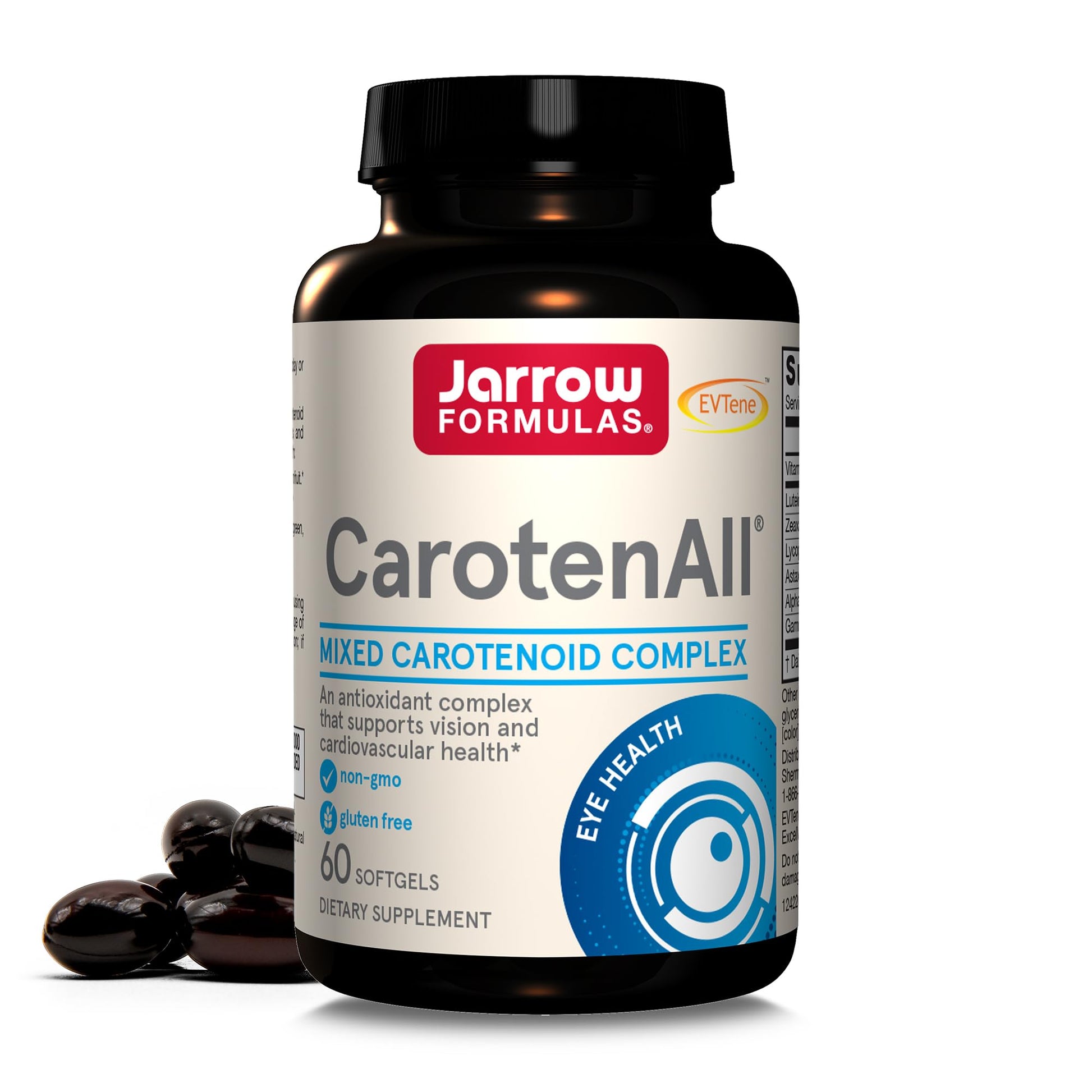 Buy now Jarrow Formulas® CarotenAll, Dietary Supplement, Antioxidant Support for Vision and Cardiovascular Health, 60 Softgels, Up to a 60 Day Supply at indiglob india