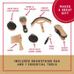 Buy now Weaver Leather Grooming Kit, Black/Beige, 65-2055-BK at indiglob india
