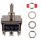 BOJACK RT1322FS Toggle Switch 125V 20A Momentary Automatic Reset Switches 250V 15A DPDT ON -Off- ON 6 Terminal pin Rocker Switch with Metal Waterproof Cap (Pack of 2)
