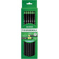 Ticonderoga Wood-Cased Pencils, Unsharpened, #2 HB Soft, Black, 12 Count