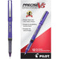 Pilot Precise V5 Rollerball Pens, Extra Fine Point 0.5 mm Blue Pens, Blue, Pack of 12 - Ideal for School, Journaling & Office Writing