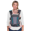 Infantino Carry On Baby Carrier, Ergonomic Multi-Pocket Baby Carrier for Newborn to Toddler 8-40 lbs with Padded Straps, Lumbar Belt Storage, Registry Essential, Gray - Gray