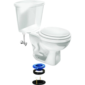Fluidmaster 7530 Universal Better Than Wax Toilet Seal, Wax-Free Toilet Bowl Gasket Fits Any Drain