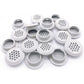 50Pcs Air Vents 53mm Circular Soffit Vent Stainless Steel Round Vent Mesh Hole Louver for Kitchen Bathroom Cabinet Wardrobe (White)