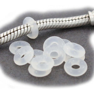 Buy now Yeshan Antique Silver Clip Lock Bead Charms with Rubber Stopper O-Rings at indiglob india