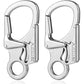 Ahiller Carabiner Clip, Double Anti-Misopening Locking Design, 3" Zinc Alloy Heavy Keychain for Outdoor Camping Hiking, Key Ring Clip
