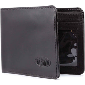 Big Skinny Men's L-Fold Passcase Leather Slim Wallet, Holds Up to 30 Cards