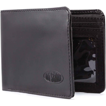 Big Skinny Men's L-Fold Passcase Leather Slim Wallet, Holds Up to 30 Cards