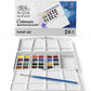 Buy now Winsor & Newton Cotman Watercolor Paint Set, Field Pocket Set, 12 Half Pan w/ Brush, Sponge, Bottle at indiglob india