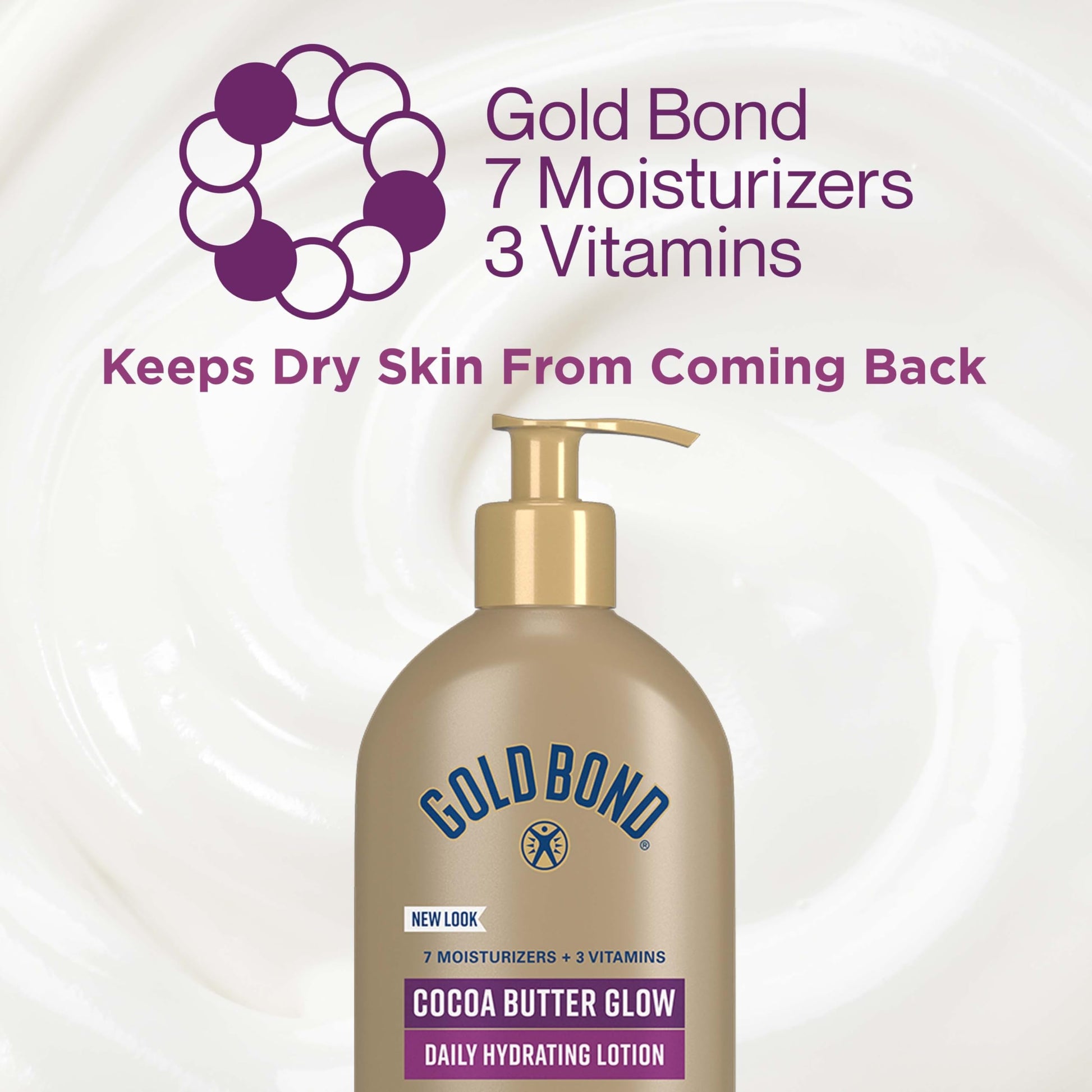 Buy now Gold Bond Cocoa Butter Glow Daily Hydrating Lotion with Shea Butter, Cocoa Butter & Coconut Oil, Exfoliating Moisturizer for Dry Skin, 14 oz. at indiglob india
