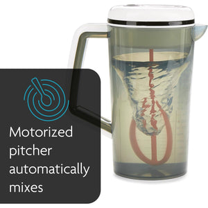 Baby Brezza One Step Motorized Baby Formula Mixer Pitcher – No Air Bubble Electric Mixing For Infant Formula Powder For Baby Bottles - Large Capacity, Mix 28oz Of Formula - Portable For Travel