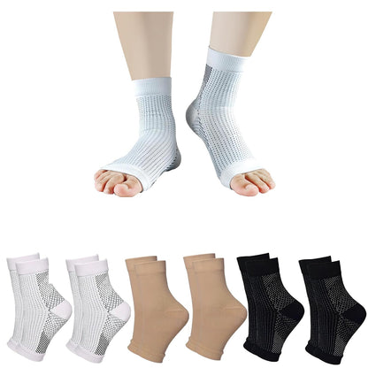 3pairs Neuropathy socks for Women & Men, Ankle brace Socks and Tendonitis socks,For Pain Relief and Plantar Fasciitis,Ankle sleeve for ankle swelling(L/XL)