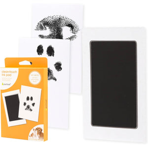 Pearhead Paw Print Clean Touch Ink Pad Kit for Dogs and Cats, Pet Owner Keepsake, DIY Inkless Paw and Nose Print Impression Set, Small/Medium