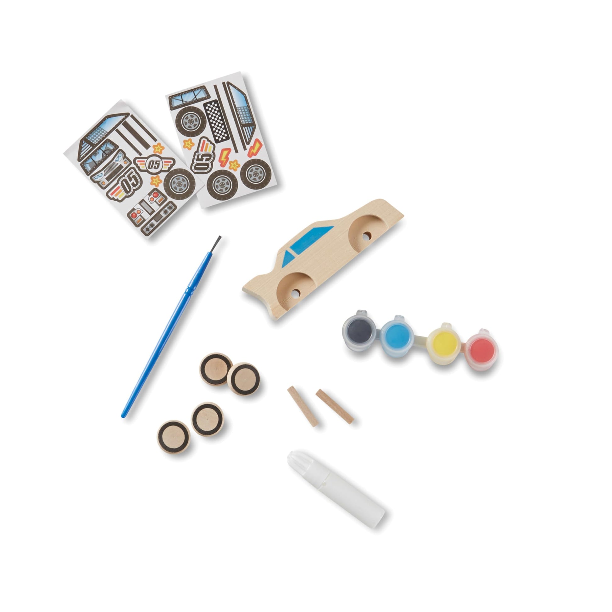 Buy now Melissa & Doug Created by Me! Race Car Wooden Craft Kit at indiglob india