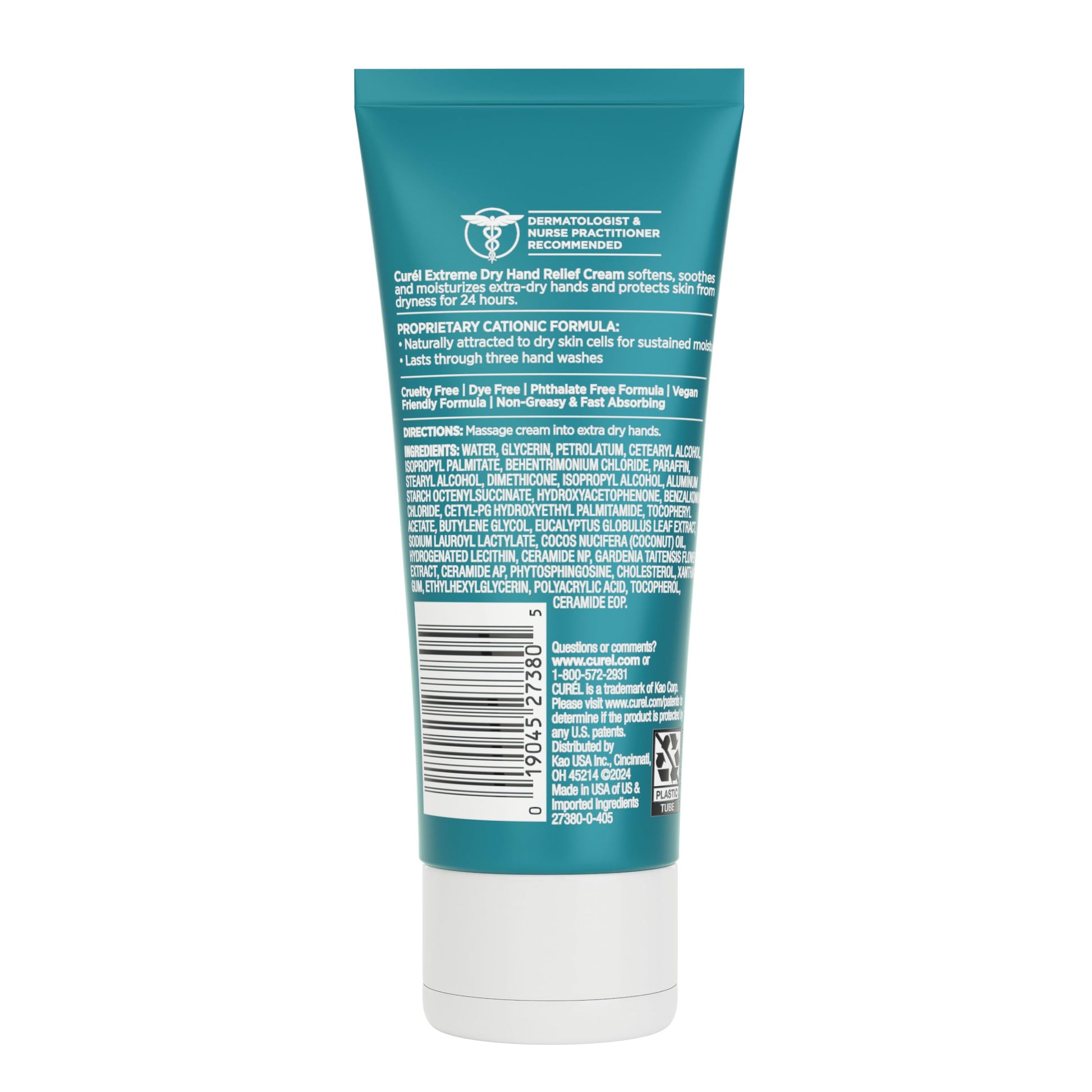 Buy now Curel Extreme Dry Hand Relief, Dermatologist Recommended, Long-Lasting Cream For Dry Hands, Paraben Free, Fragrance-Free Hand Lotion, 3 Oz at indiglob india