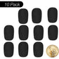 Phinus 10 Pack Lapel Microphone Windscreen, Headset Windscreen, Mic Foam Covers Lavalier Microphone Windscreen for Variety of Headset Microphone, Tough Sponge Material, Noise Reduction, Black