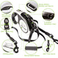 Buy now EXPAWLORER Dual Retractable Dog Leash - Double-Head Lockable Extendable Pet Leash - 16FT Reflective Nylon Ribbon - 360 Tangle-Free for Two Dogs Walking Training at indiglob india