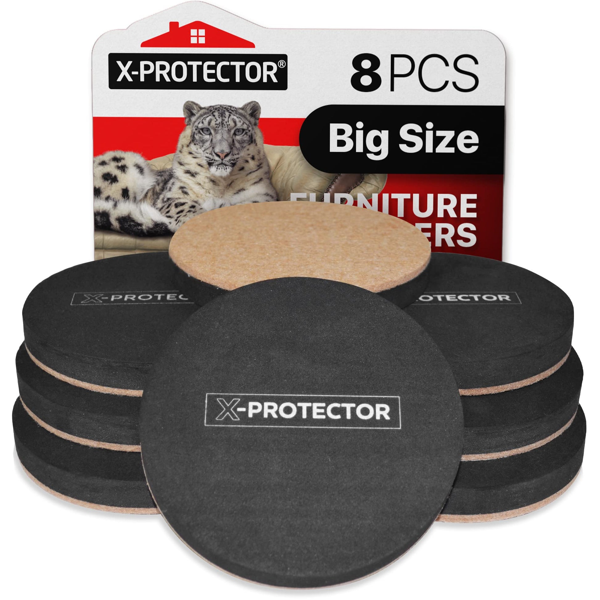 Buy now Felt Furniture Sliders Hardwood Floors X-PROTECTOR – 16 PCS 3 1/2" Furniture Sliders – Heavy Duty Felt Sliders Hard Surfaces – Move Your Furniture Easily & Safely! at indiglob india