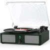 Vinyl Record Player Wireless Turntable with Built-in Speakers and USB Belt-Driven Vintage Phonograph Record Player 3 Speed for Entertainment and Home Decoration - DarkGreen