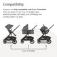 Buy now UPPAbaby Cruz V2 Upper Adapter - Compatible with Bassinet Accessory, Aria, and Mesa Infant Car Seats - Quick + Secure Attachment - 1 Set at indiglob india