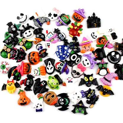 50 Pcs Slime Charms Easter Set DIY Craft Mixed Making Resin Jewery Making Kit, Resin Flatback Slime Beads Making Supplies for DIY Scrapbooking Crafts (Pink)