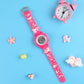 Venhoo Kids Watches 3D Cartoon Waterproof 7 Color Lights Toddler Wrist Digital Watch with Alarm Stopwatch for 3-10 Year Girls Little Child