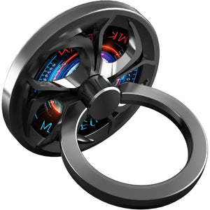 Finger Ring Stand, ebulous 360° Rotation Spinner Mobile Cell Phone Ring Stand Holder with Grip Kickstand Universal [Washable/Reusable] for Phone/Pad/Note/Tablets etc (Red)