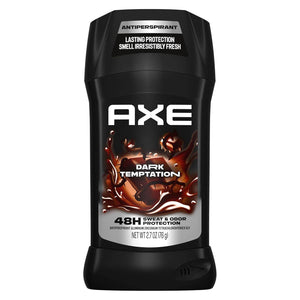 AXE Antiperspirant Stick for Men Dark Temptation 48 Hour Sweat and Odor Protection for Long Lasting Freshness Smooth Dark Chocolate Scent Men's Deodorant 2.7 oz - My Store
