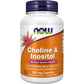 NOW Foods Supplements, Choline & Inositol 500 mg, Healthy Nerve Transmission*, Nervous System Health*, 100 Capsules