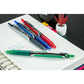 Pilot Precise V5 RT Refillable & Retractable Rolling Ball Pens, Extra Fine Point Pens, 0.5 mm, Black/Blue/Red/Green, Pack of 4 - Ideal for School, Journaling & Office Writing