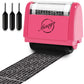 Buy now Miseyo Wide Identity Theft Protection Roller Stamp Set - Yellow (3 Refill Ink Included) at indiglob india