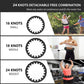 Buy now 24 Knots Weighted Hula Fit Hoop,Smart Hula Hoop Detachable Massage Exerciser Fitness for Adults Beginners Weight Loss and Exercis (Black) at indiglob india