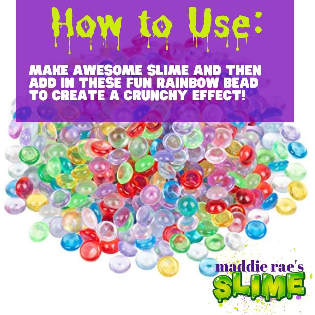 Buy now Maddie Rae's 12oz Beads Rainbow Drops - Non-Toxic Acrylic Beads, Great for Making Fishbowl, Shushie, Vase Fillers, Great for Arts & Crafts, Slime Glue Making Supplies, School Projects, Kids Gift at indiglob india