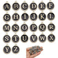 130 Pieces Mixed 5 Color Letter Beads Enamel Metal Letter Charms Double Sided Initial Pendant A-Z Alphabet Charm for Necklace Bracelet Jewelry Making HM504