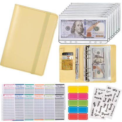 Buy now NICOOTHBudget Binder Cash Envelopes A6 Money Saving Binder with Zipper envelopes (Purple) A6yellow at indiglob india