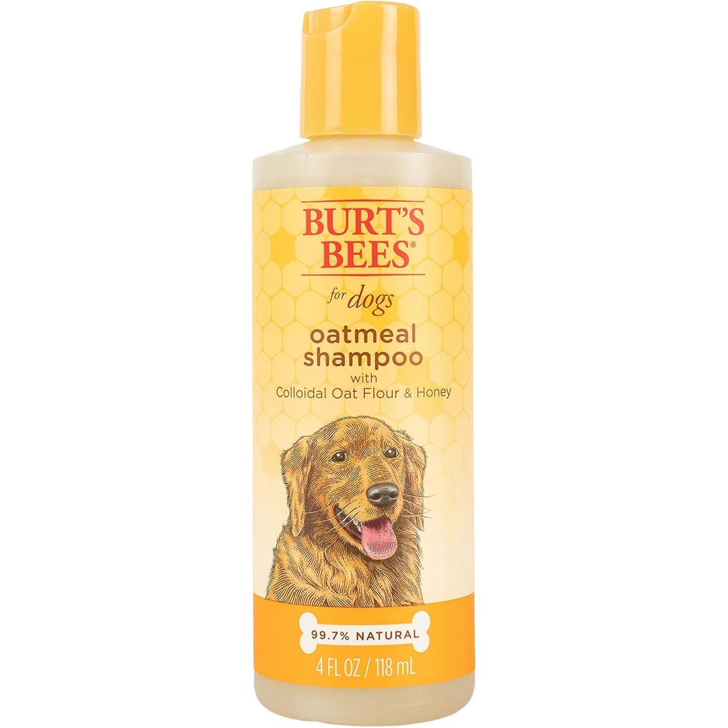 Burt's Bees for Pets Naturally Derived Oatmeal Shampoo with Colloidal Oat Flour and Honey - Oatmeal Dog Shampoo to Soothe and Cleanse Dogs Skin and Coats, 4 Fl Oz