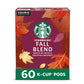 Buy now Starbucks K-Cup Coffee Pods, Medium Roast Hot or Iced Coffee, Pike Place Roast, 96 Keurig Pods Fall Blend 10 Count (Pack of 6) at indiglob india