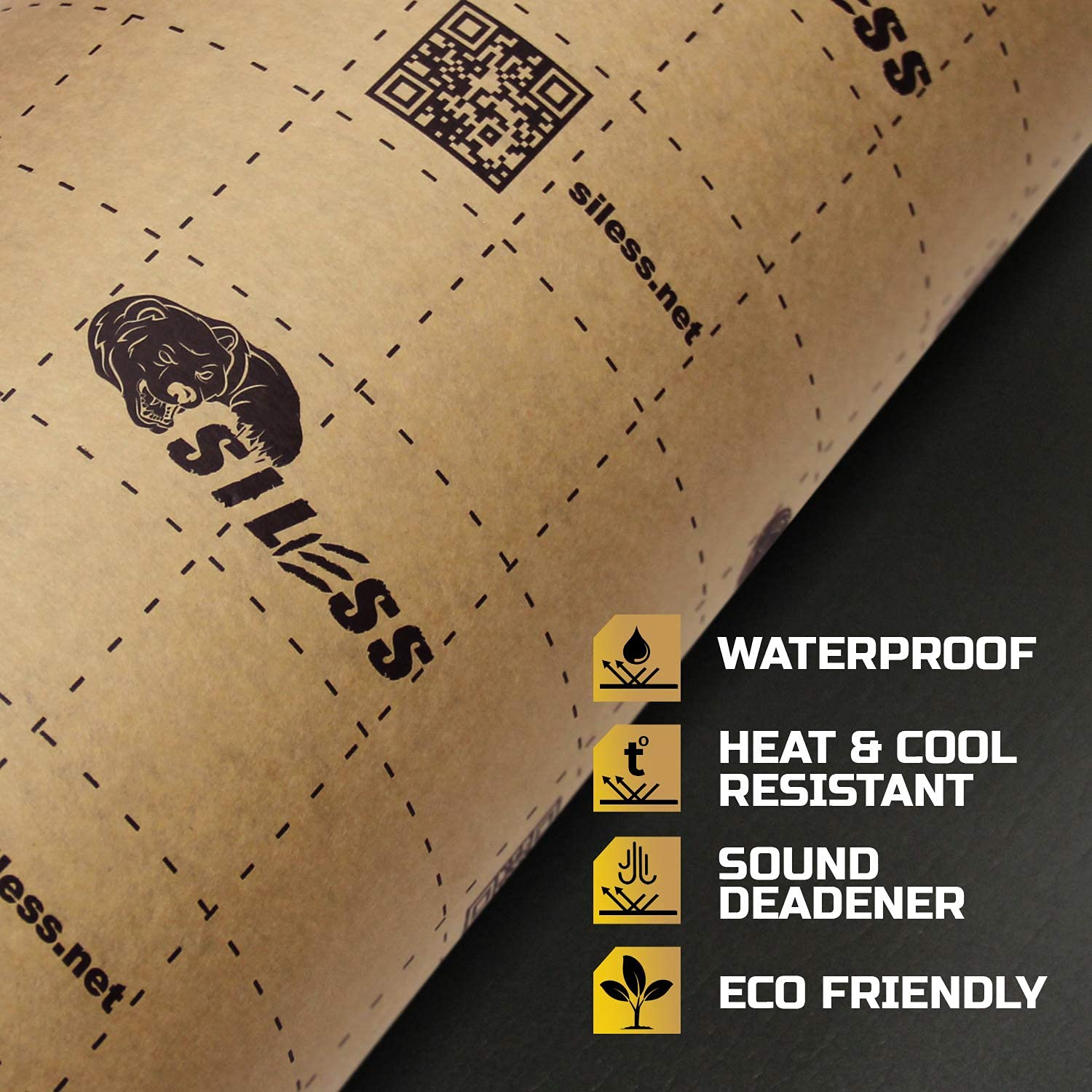 Buy now Siless Liner 157 (4 mm) mil 36 sqft Car Sound Deadening Closed Cell Foam & Heat Insulation mat - PE Foam Sound Deadener Material & Heat Barrier at indiglob india