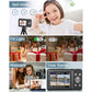 Lecran Digital Camera, FHD 1080P Kids Camera with 32GB Card, 2 Batteries, Lanyard, 16X Zoom Anti Shake, 44MP Compact Portable Small Point Shoot Camera for Kids Children Teens Girl Boy(Charcoal)